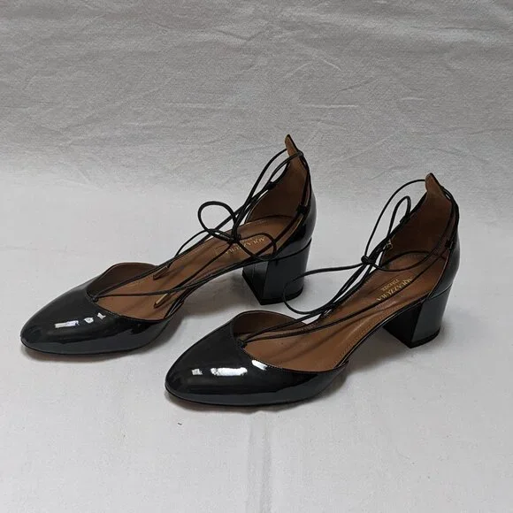 Aquazzura Black Patent Leather Heels - Picture 3 of 9